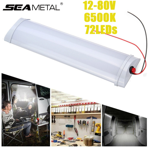 72 LEDs 12V/24V Interior LED Light Bar, Universal 12 Volt 30W Strip