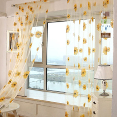 windowblind, balcony, room, Sunflowers