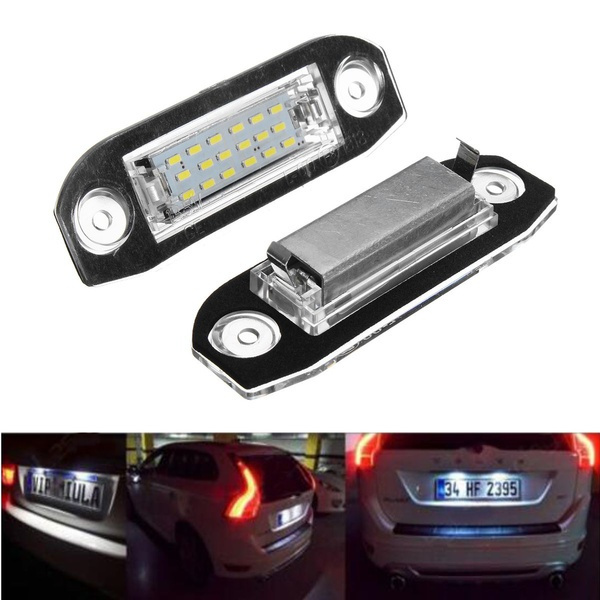 2 X Cars 18 LED Licence Number Plate Light For Volvo C70 S40 S60