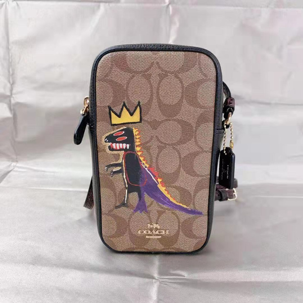 Coach C5585 JeanMichel Basquiat North/South Zip Crossbody Signature