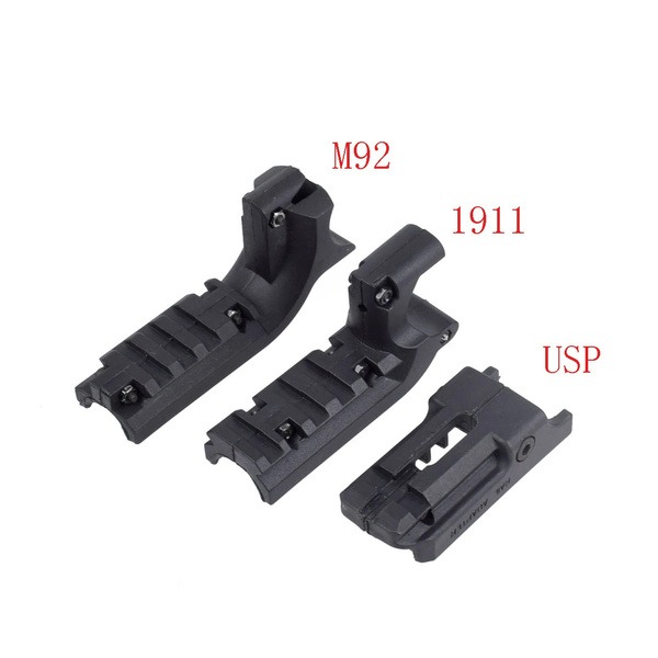 Airsoft Clot 1911 M1911 Usp M92 45 Pistol 20mm Under Rail Mount Laser Sight Adapter Hunting 1374