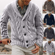 Plus Size, Winter, solidcolorsweater, sweater coat