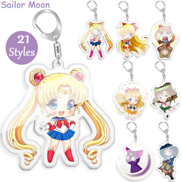 21 Styles Anime Sailor Moon Acrylic Keychain Mamoru Chibiusa