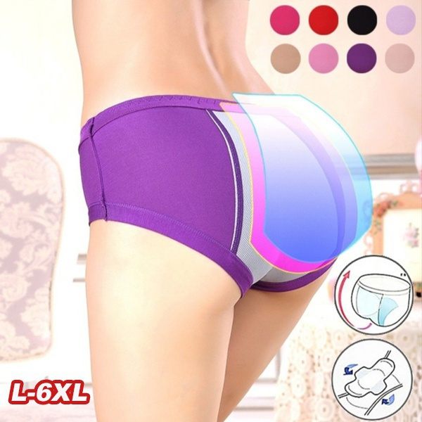 Womens Period Panties Menstrual Underwear Physiological Leakproof Briefs  L-6XL