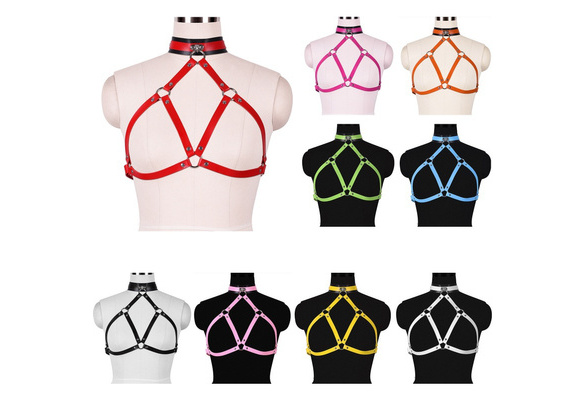 Leather Body Harness Strap Belts Rave Jewelry For Women And Girls Dance  Club Party Gothic Accessories