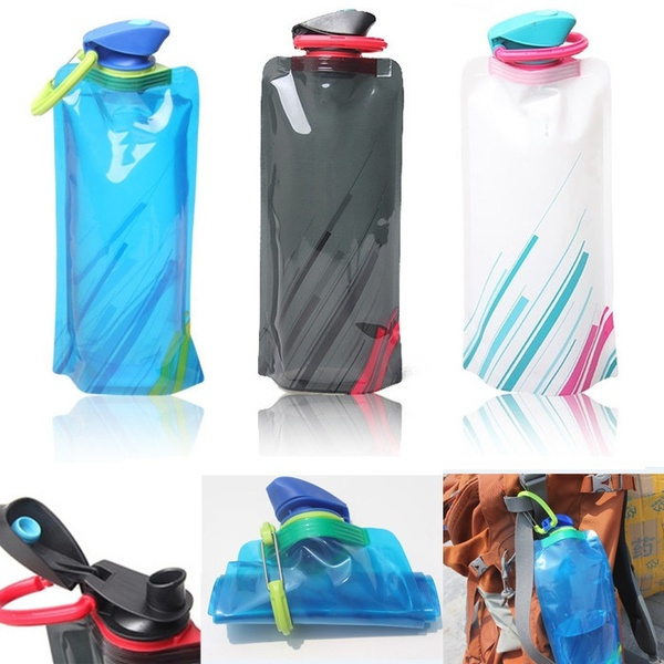 700Ml Foldable Water Bottle Portable Outdoor Sport Water Bag