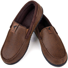 leather, Men's Slippers, Slippers, faux leather