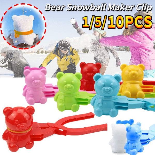 Bear Snowball Maker Clip Maker Snow Sand Mold Tool Winter Kid Day Gift Winter 