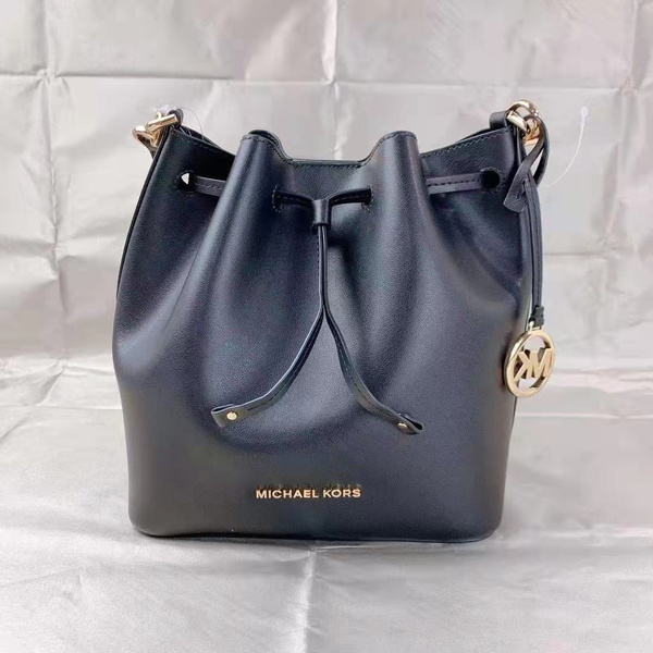 Michael Kors Black Leather Eden Bucket Bag Michael Kors