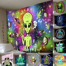 Decor, art, psychedelictapestry, alien