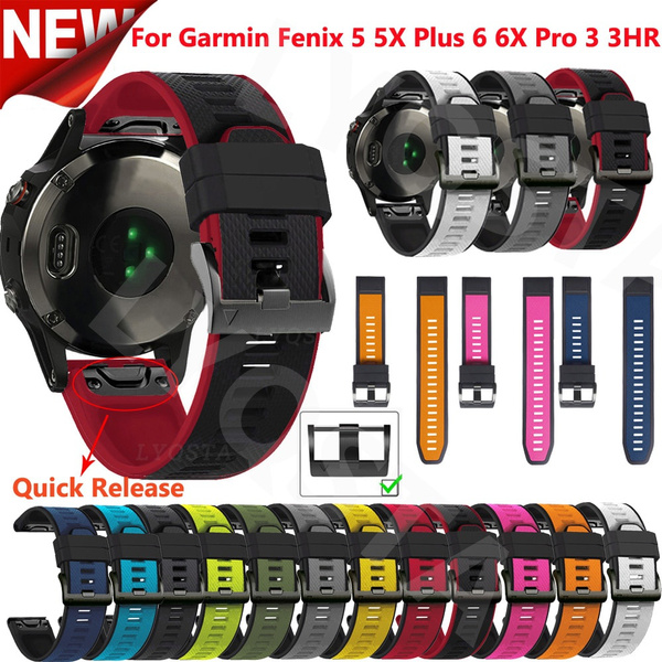 22 26MM Garmin Quick Release Silicone Watch Wristband Straps For