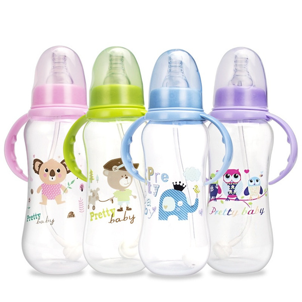 thumbnail image 2 of LittleForBig Adult Glass Feeding Bottle - 15.4oz, BPA-Free Borosilicate, Fast Flow Nipple, Cute Bunny/Teddy Print (Parade Collection) 2 of 13