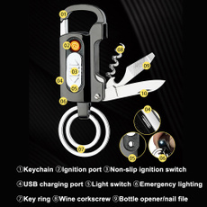 Flashlight, Outdoor, Key Chain, usb