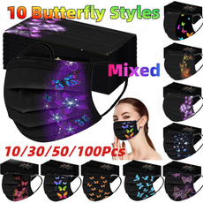 blackmouthmask, butterfly, earloop, Masks