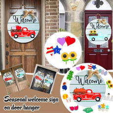 Door, welcomecard, Wooden, woodines