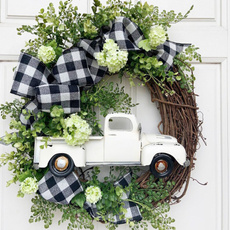 wreath, Door, Christmas, Cars