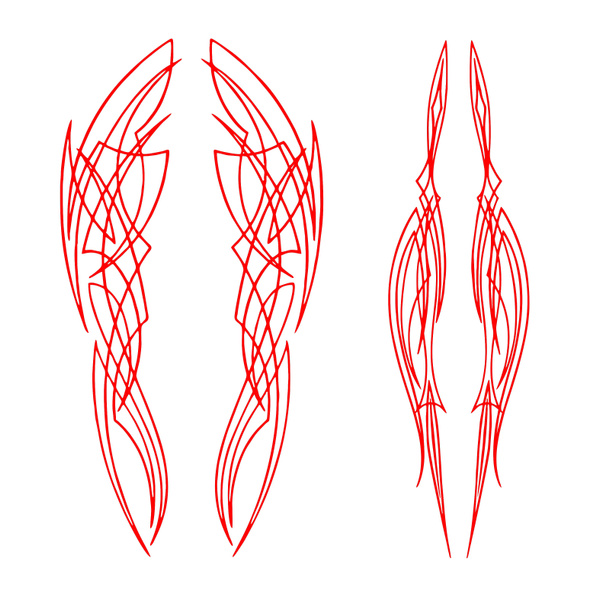 2pcs Set 9'' 23cm Pinstripe Pinstriping Pinstripe Motorcycle Sticker ...