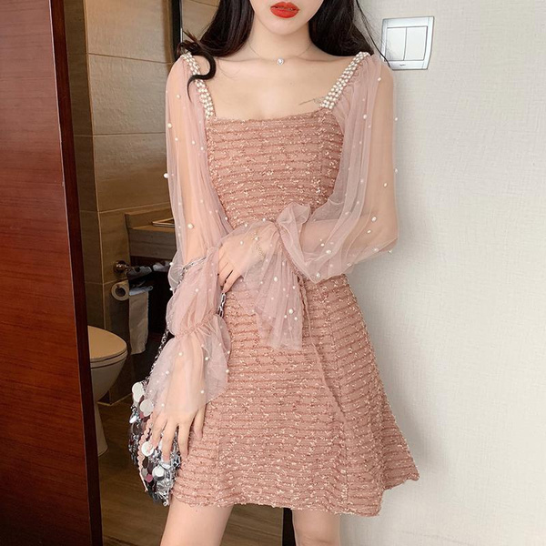 Summer New Korean Style Fashion Print Loose Casual Midi Dress Ladies Short  Sleeve Oversized Robe Comfortable