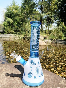 Blues, water, glasswaterpipe, grinder