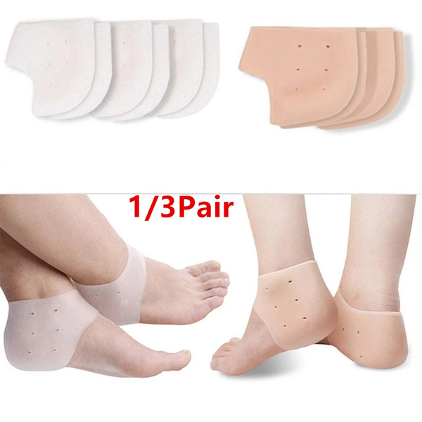 Rubber Foot Skin Care Heel Socks for Prevent Dry Skin Against Peeling ...