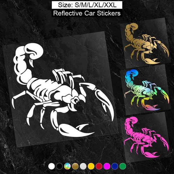 Auto Sticker Scorpion Decal Reflective Car Stickers Body Decoration