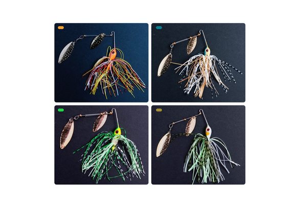 Details about   1Pc Spinner Bait Pike Swivel Fish Tackle Wobbler Gear Metal Hard Fishing Lures 
