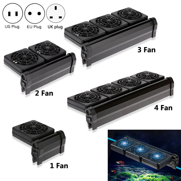 Aquarium Fish Tank Cooling Fan System Chiller Control Reduce Water