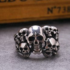 ringsformen, Goth, Stainless Steel, Skeleton