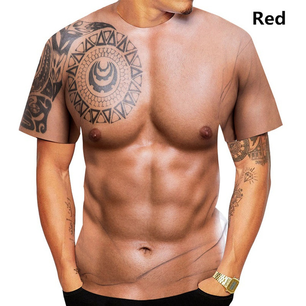 Ripped Muscles, six pack, chest T-shirt Men's T-Shirt