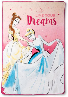 Blanket, Plush, Disney, Princess