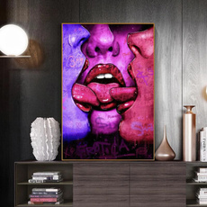 Modern, sexywoman, Home Decor, Abstract Oil Painting