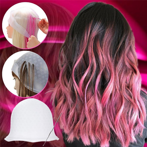 Reusable Hair Coloring Highlighting Cap, Hair Highlighting Caps For Women  Beauty Kits, Silicone Caps For Hair Color Dying, Highlights & Hair Frosting  Beauty Products Tools, Hair Coloring & Hair Highlighting Silicone Beauty