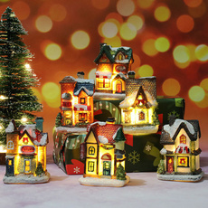 Christmas, house, Ornament, home and garden