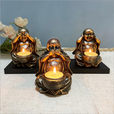 Candleholders, buddhastatue, Gifts, Home & Living