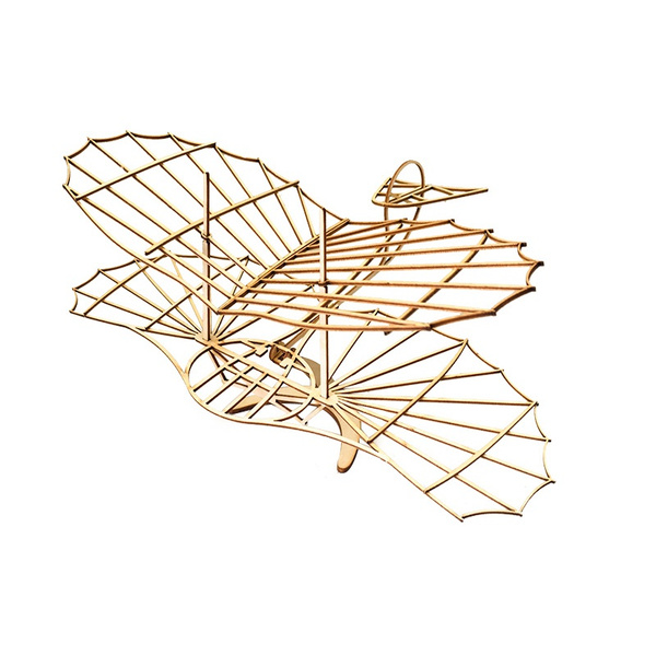 Viloyaga 3D Holz Puzzle Otto Lilienthal Flugzeug - DIY Modellbausatz Aus Balsaholz