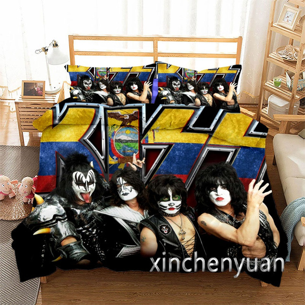 Kiss Band 3D Print Duvet Cover Set Single double Twin/Queen 2pcs/3pcs