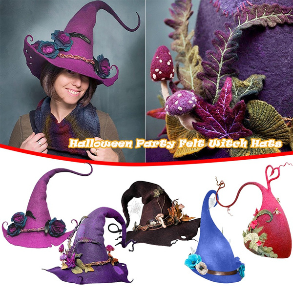 halloween party felt witch hats