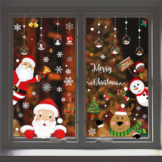 cute, Christmas, christmasstickersforwindow, Glass