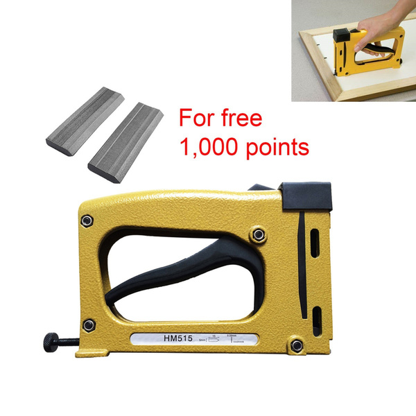 Manual Metal Point Driver Stapler Picture Framing Tool + 1000Pcs Points  Point Driver Stapler Picture Framing Tool Kit Durable