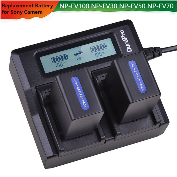 🔥2Pc NPFV100 3900mAh Rechargeable Camera Battery + USB Dual Fast