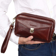 Bags, leather, Clutch, Men