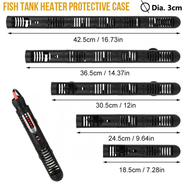 Aquarium Fish Tank Heater Protective Case Detachable Thermostatic ...