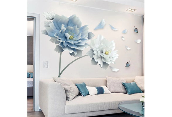 Details about   3D White Flower Bird I3024 Wallpaper Mural Sefl-adhesive Removable Sticker Wendy 