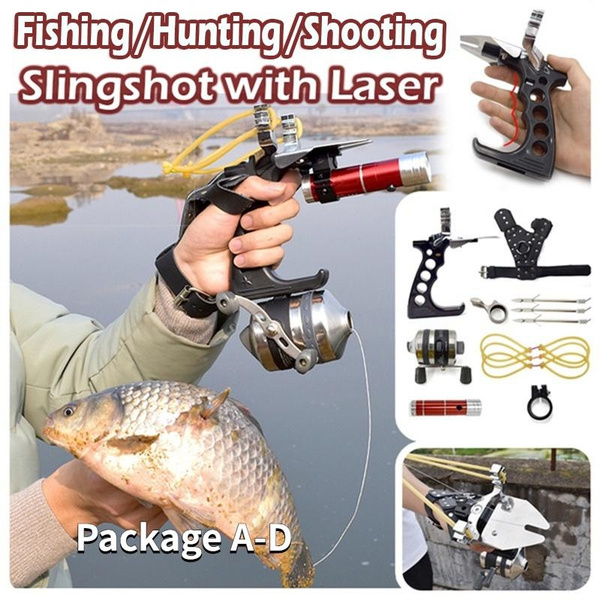 Slingshot Laser Archery Fishing Kit Hunting Catapult Powerful Fish  Slingshot 