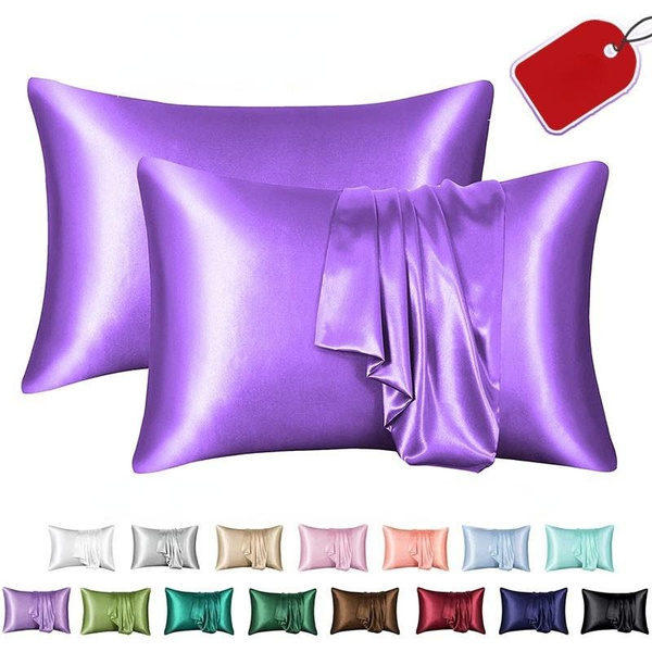 Pillowcases Standard Airy Pillow Cases for Hair and Skin Ice Silk