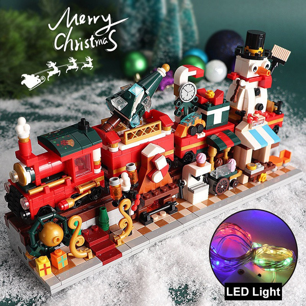 lego christmas train 2021