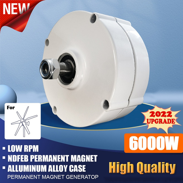 2022 Newest 6000W 12V/24V Wind Power Turbine Generator Permanent