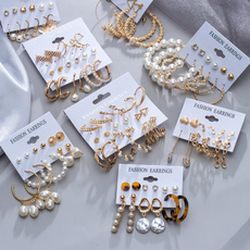 Set, Jewelry, gold, Earring