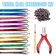 tinselhairextensionskit, hairtinselstrand, sparklehair, Hair Extensions