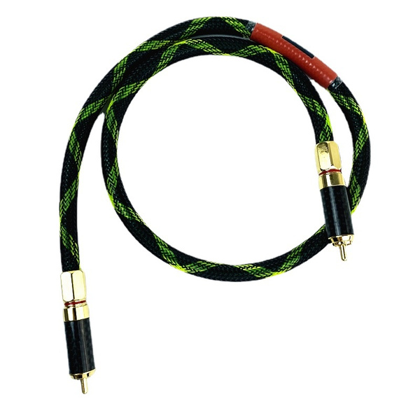 thumbnail image 2 of 75 Ohm OCC Copper Silver-Plated HiFi Digital Coaxial RCA Cable - Male To Female - Violet 2 of 5